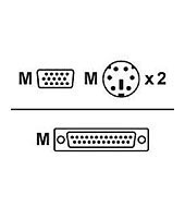 Hp Cables de extensin para teclado/monitor/ratn (169989-001)